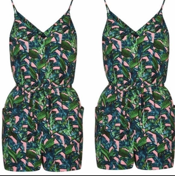 Topshop tropical palms romper 4 - Picture 2 of 16